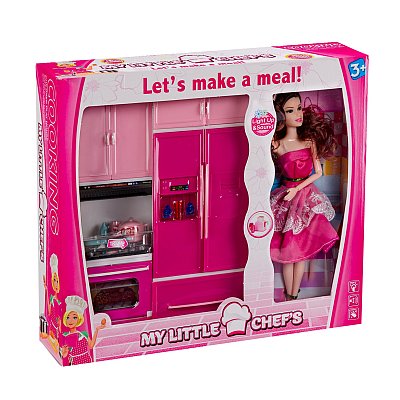 My Little Chefs İkili Bebekli Mutfak Set